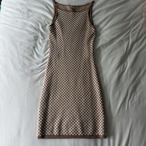 Abercrombie & Fitch Boatneck checkered dress